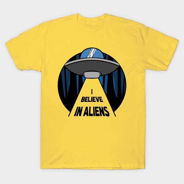 I Believe In Aliens Apparel T-Shirt by AwesomeDesigns